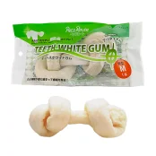 Жевательное лакомство Petz Route Teeth White Gum, кость для чистки зубов, для собак, M, 1×114 г