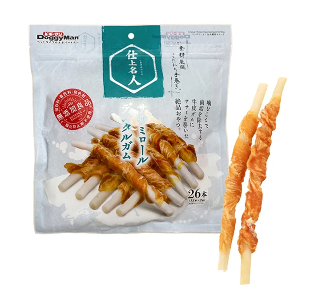 Жувальні ласощі DoggyMan Chicken Filet Dental Gum, в'ялена курка, 12 см, для собак, 156 г