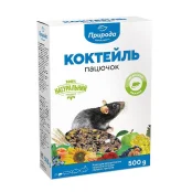 Корм Природа Коктейль Крыска, для декоративных крыс и средних грызунов, 500 г