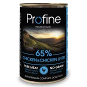 Влажный корм Profine Dog для собак, с курицей и куриной печенкой, 400 г