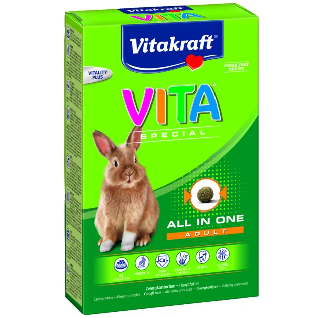 Корм Vitakraft VITA Special для взрослых кроликов, 600 г
