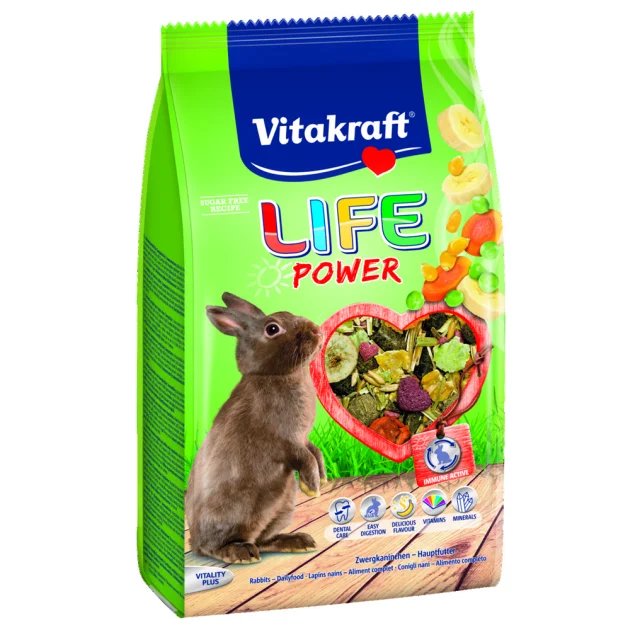 Корм Vitakraft LIFE Power меню з бананом для кроликів, 600 г