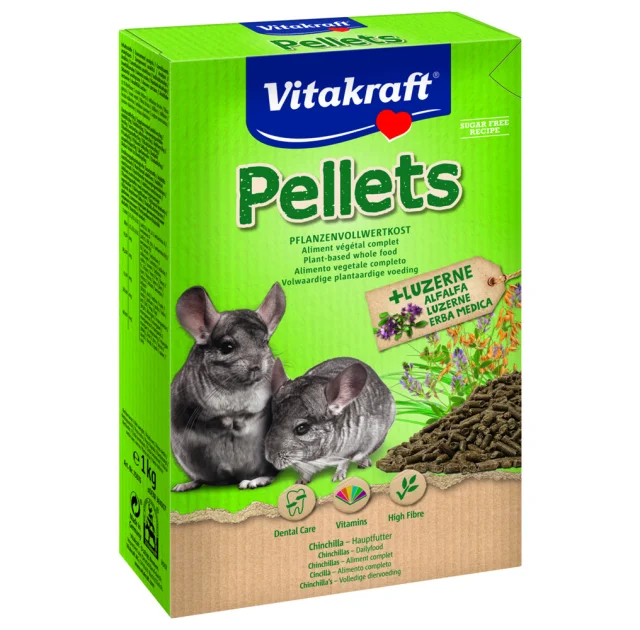Гранулированный корм Vitakraft Pellets для шиншилл, 1 кг