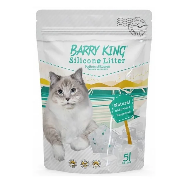 Силикагелевый наполнитель Barry King для кошачьего туалета, без аромата, 5 л