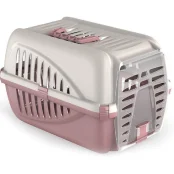 Переноска Georplast Panzer для кошек и собак, розовая, 50×33×31 см