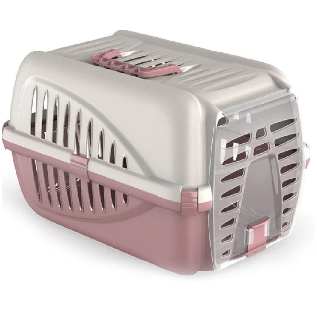 Переноска Georplast Panzer для кошек и собак, розовая, 50×33×31 см
