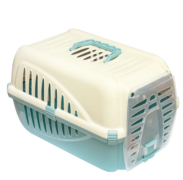 Переноска Georplast Panzer для кошек и собак, голубая, 50×33×31 см