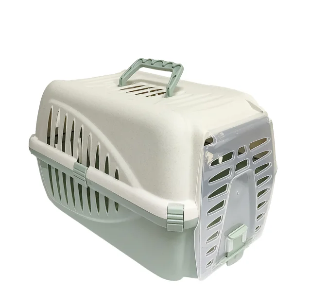 Переноска Georplast Panzer для кошек и собак, оливковая, 50×33×31 см