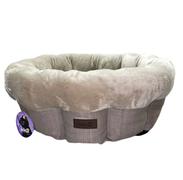 Лежак AnimAll Mary M Beige для собак, бежевый, 60×60×17 см