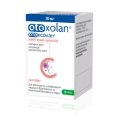 Вушні краплі KRKA Отоксолан для лікування отиту у собак, 10 мл