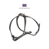 Шлея Cristel для собак, зі шкіри зеніт, прошитий, хамелеон, 10 мм / 29-35 см / 37-47 см, бузковий