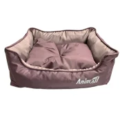 Лежак AnimAll Nena VELOURS CACAO, для котів, S, 45x35x16 см