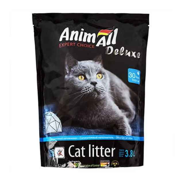 Силикагелевый наполнитель AnimAll Голубая Долина, для кошек, 3.8 л (1.6 кг)