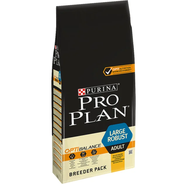 Сухий корм Purina Pro Plan Dog Large Robust Adult для дорослих собак великих порід, з куркою, 18 кг