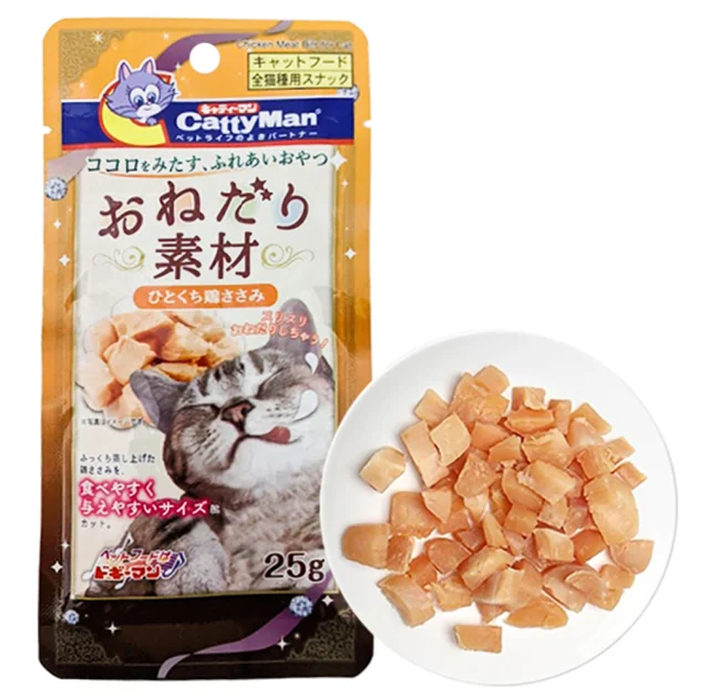 Лакомство CattyMan Chicken Meat для кошек, кусочки мяса курицы, 25 г