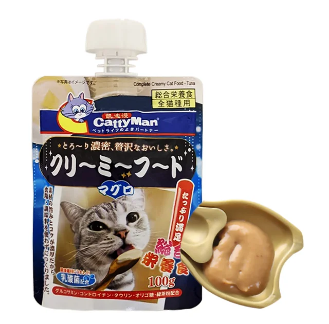 Вологий корм CattyMan Complete Creamy Food Tuna для котів, крем-суп з тунцем, 100 г