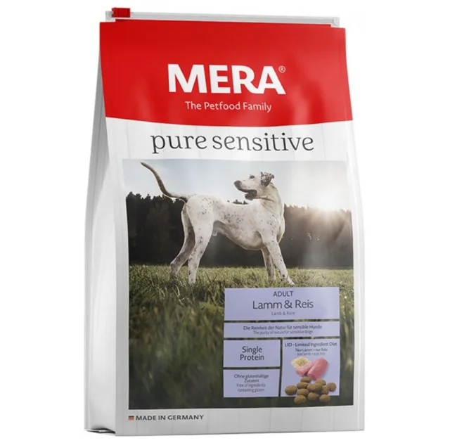 Сухий корм Mera Pure Sensitive Adult Lamm&Reis для дорослих собак, з ягням та рисом, 1 кг