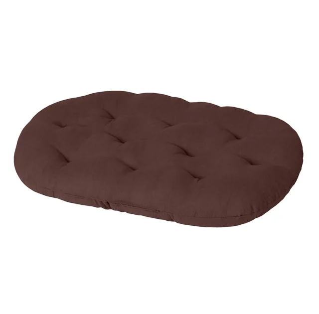 Подстилка Теремок для животных, овальная, размер S, 30×40×7 см, коричневая