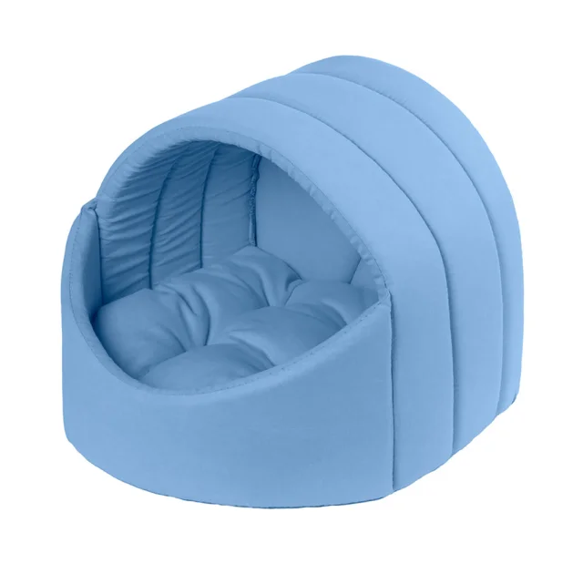 Лукошко Теремок для животных, размер XS, 36×31×30 см, голубое