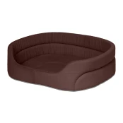 Лежанка Теремок для животных, размер M, 49×59×17 см, коричневая