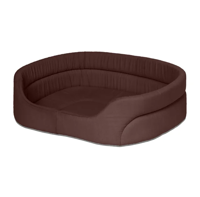Лежанка Теремок для животных, размер M, 49×59×17 см, коричневая