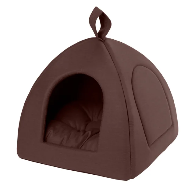 Пирамида Теремок для животных, размер XXS, 35×35×35 см, коричневая