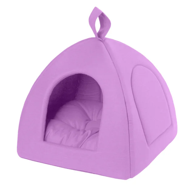 Пирамида Теремок для животных, размер XXS, 35×35×35 см, фиолетовая