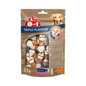 Лакомство для собак 8in1 Triple Flavour жевательные кости, XS, с мясом, 21 шт