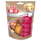 Лакомство для собак 8in1 куриное филе, S, для кожи и шерсти, 80 г