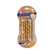 Лакомство для собак 8in1 Triple Flavour плетеные палочки, с говядиной, 10 шт