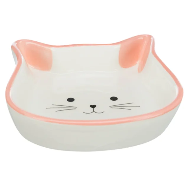 Миска Trixie в формі котячої голови для котів, кераміка, 0,25 л / 12 см
