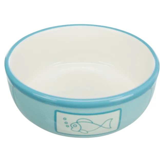 Миска Trixie для котів, кераміка, різнобарвна, 0.35 л/13 см