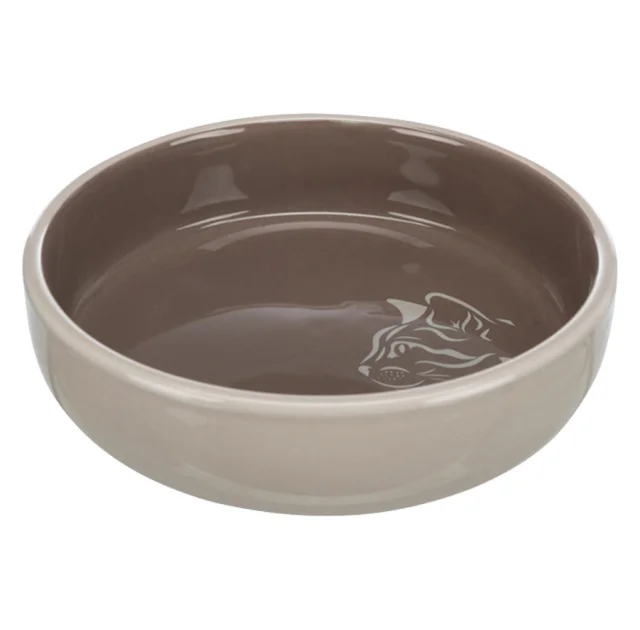 Миска Trixie для коротконосі порід котів, кераміка, 0,3 л / 15 см