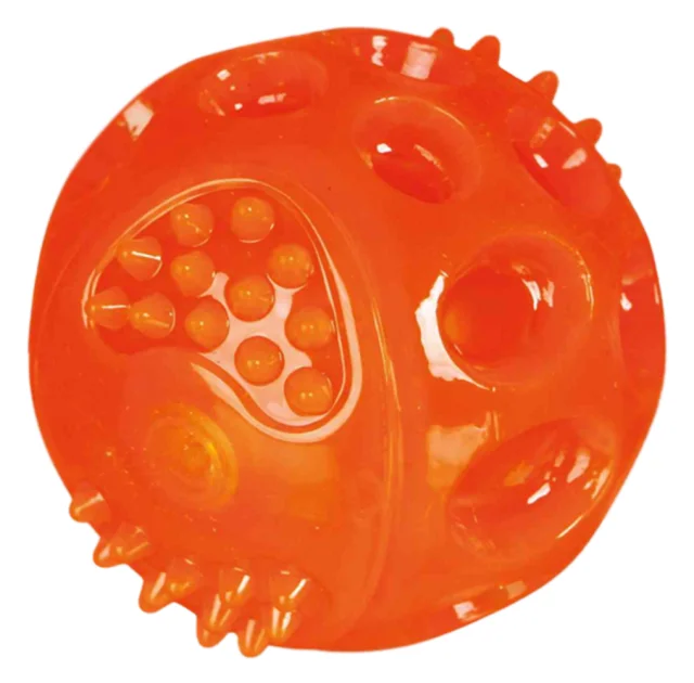 Мяч Trixie для собак, мигающий, резина, 7.5 см