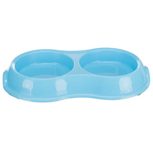 Миска двойная Trixie, для кошек, 0.2 л, 11 см