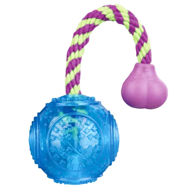 Іграшка Trixie м'яч на канаті, для собак, 7 × 25 см