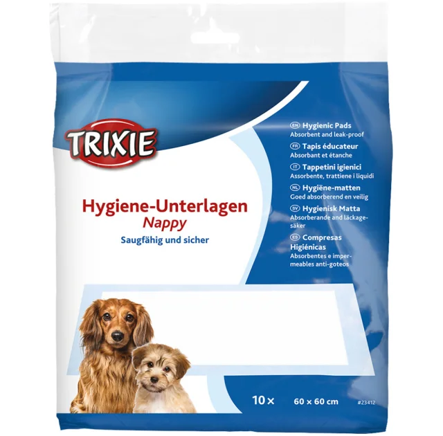 Пелюшки вбираючі Trixie для цуценят, 60×60 см, 10 шт