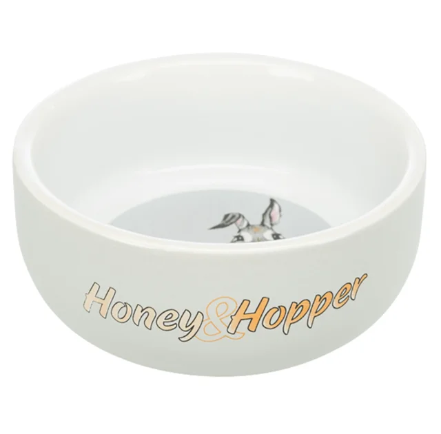Миска Trixie Honey & Hopper для грызунов, керамическая, 11 см, 250 мл