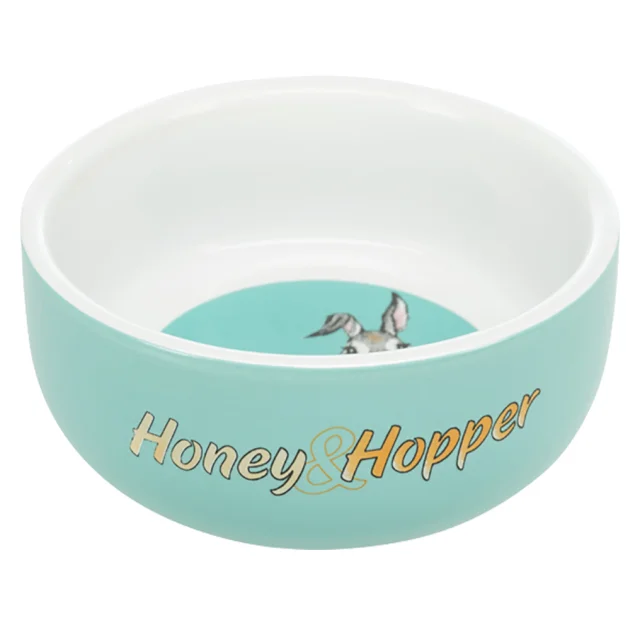 Миска Trixie Honey & Hopper для грызунов, керамическая, 11 см, 250 мл