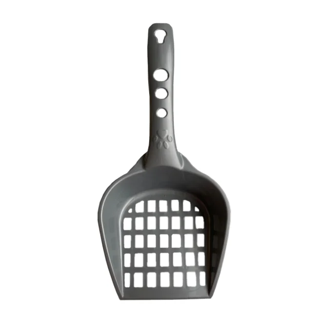 Туалет под наполнитель AnimAll для кошек, с лопаткой, голубой, 50×37×13.5 см