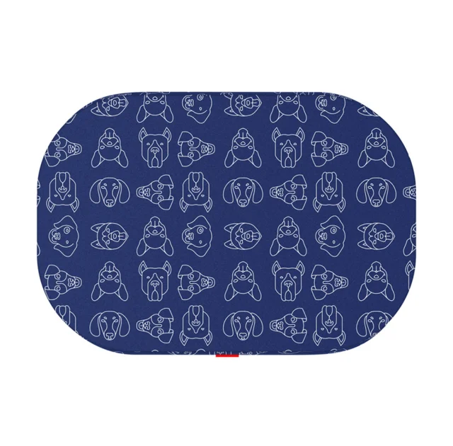Лежанка WAUDOG Relax для собак, рисунок "Собаки", со сменным чехлом, размер S, 55×40 см