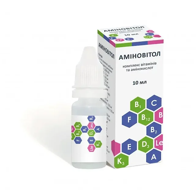 Кормова добавка BioTestLab Аміновітол для профілактики гіпо- та авітамінозів для ВРХ, ДРХ, 10 мл