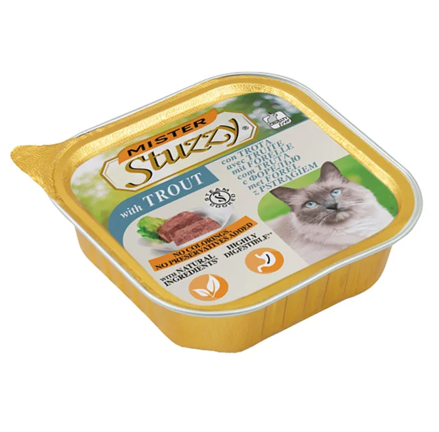 Вологий корм Mister Stuzzy Cat Trout з фореллю, для котів, паштет, 100 г