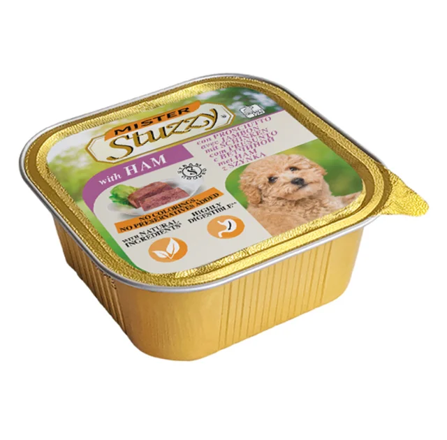 Консервы Mister Stuzzy Dog Ham с ветчиной, для собак, паштет, 150 г