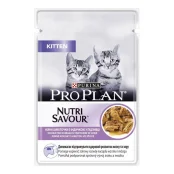 Вологий корм Purina Pro Plan Cat Nutrisavour Kitten для кошенят, з індичкою, 85 г