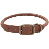 Кожаный ошейник Coastal Circle T для собак, шоколад, 1×40 см