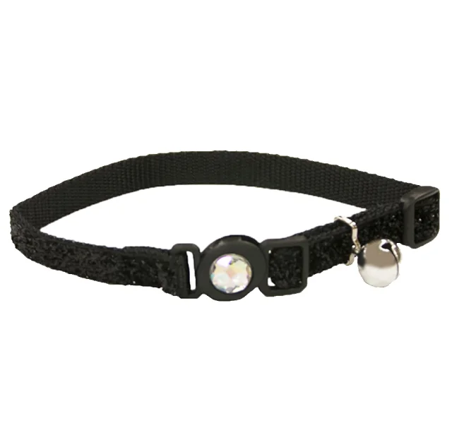 Безопасный ошейник Coastal Fashion Safe Cat для кошек, черный, 1×30 см