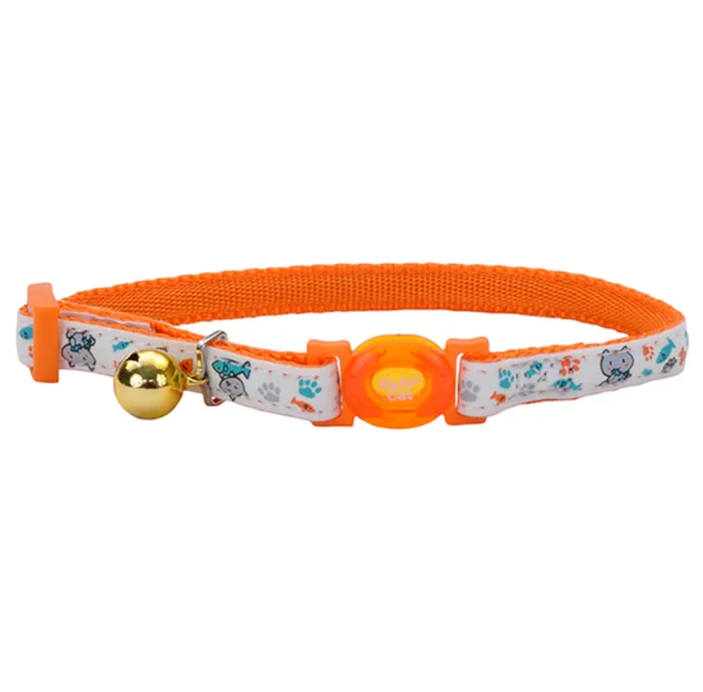 Безопасный ошейник Coastal Fashion Safe Cat Collar для кошек, светоотражающий, оранжевый, 1×20-30 см