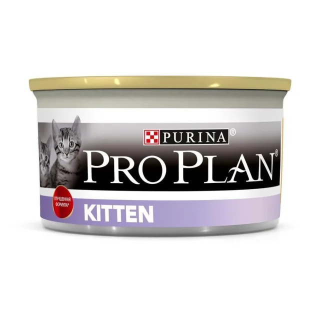 Вологий корм Purina Pro Plan Kitten для кошенят, з куркою, 85 г