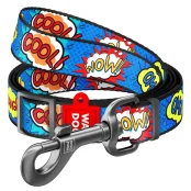 Поводок WAUDOG Nylon для собак, ВАУ, ширина 20 мм, длинна 152-183 см